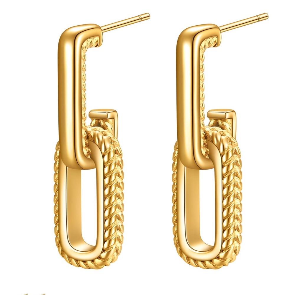 18k Gold plated Geometric Earrings